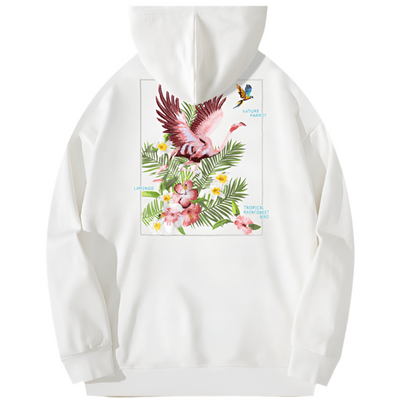 High Street Flamingo Embroidered Hoodie