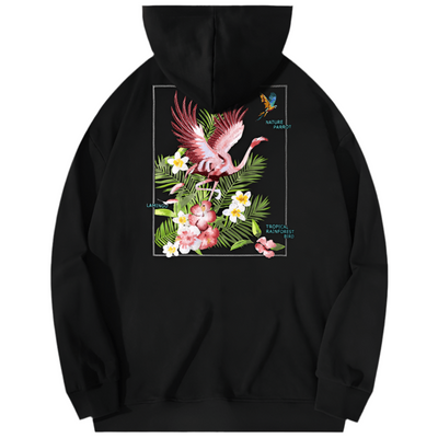 High Street Flamingo Embroidered Hoodie