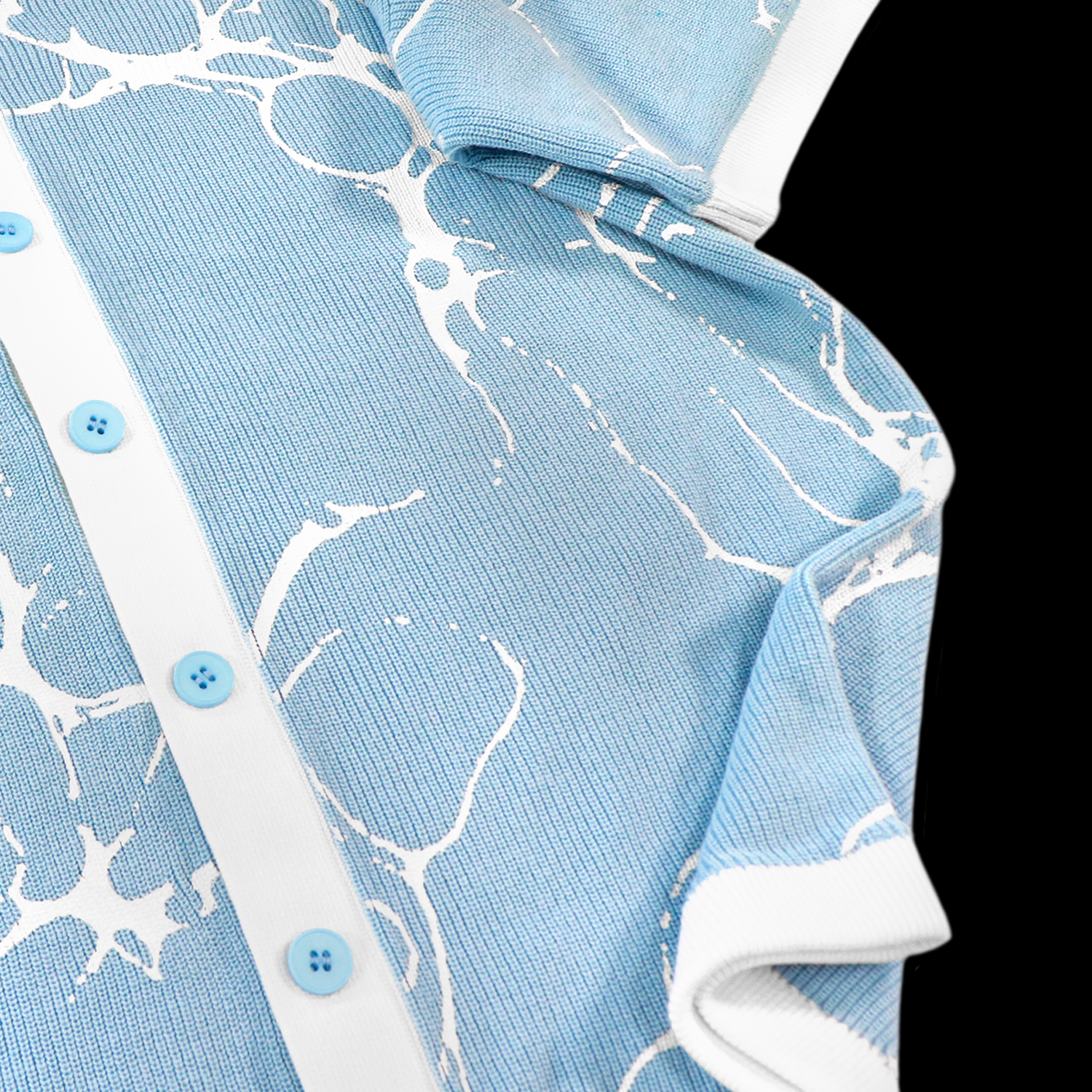 Chemise en tricot gaufré