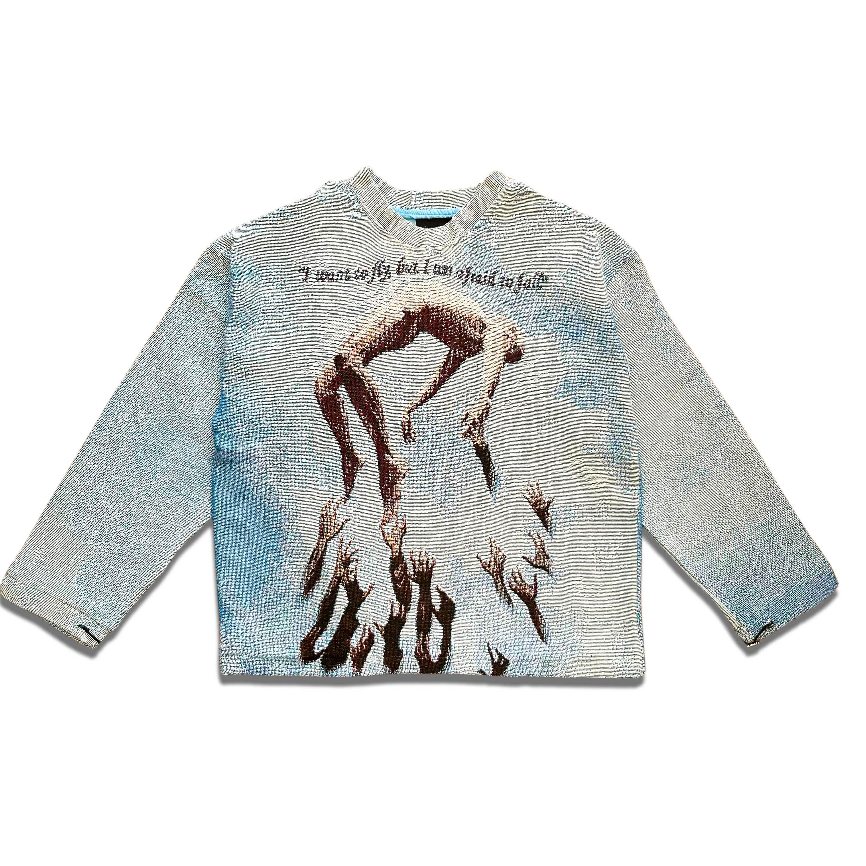 Pull « Je veux voler, mais j'ai peur de tomber »