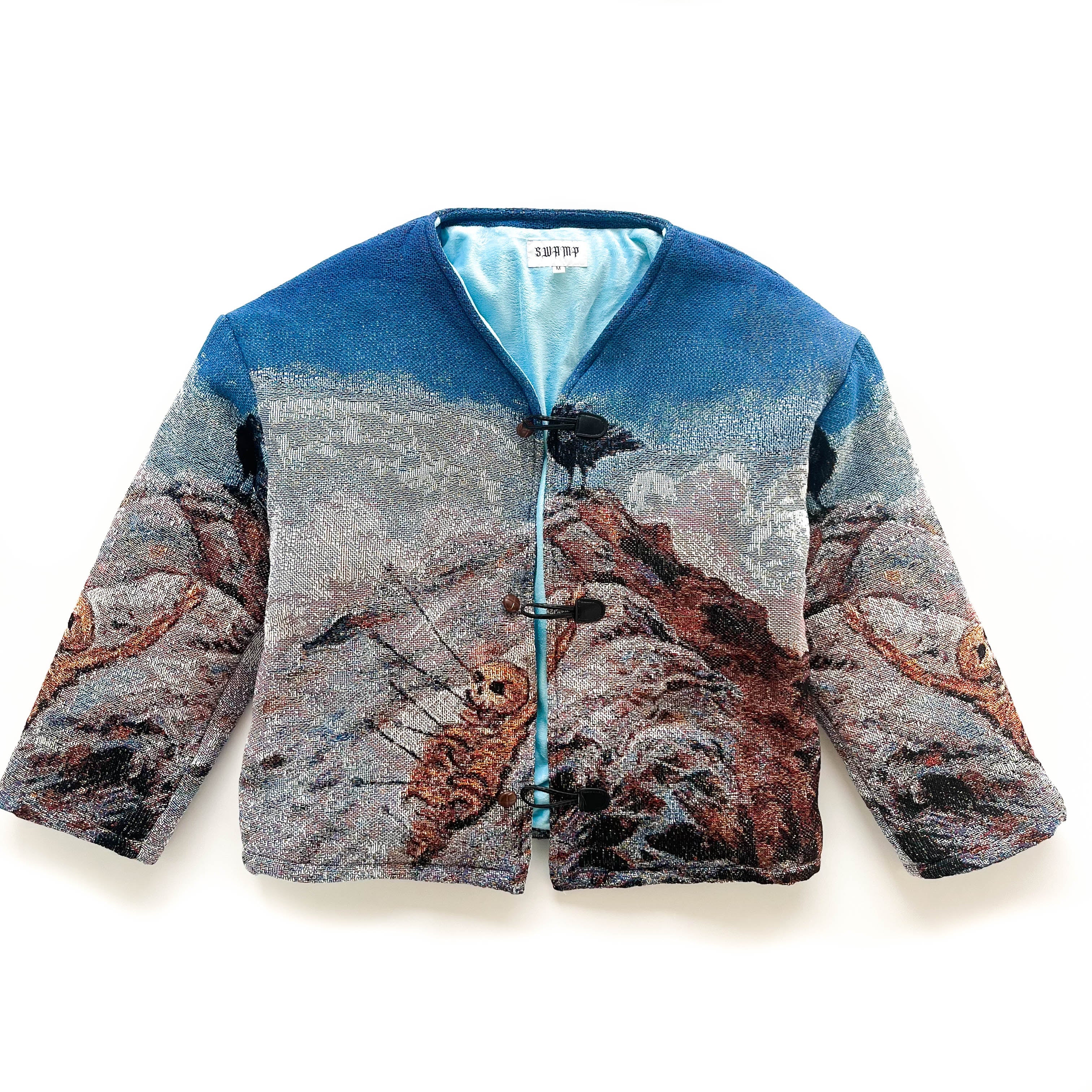 Veste cardigan rembourrée «La mort d'en haut»