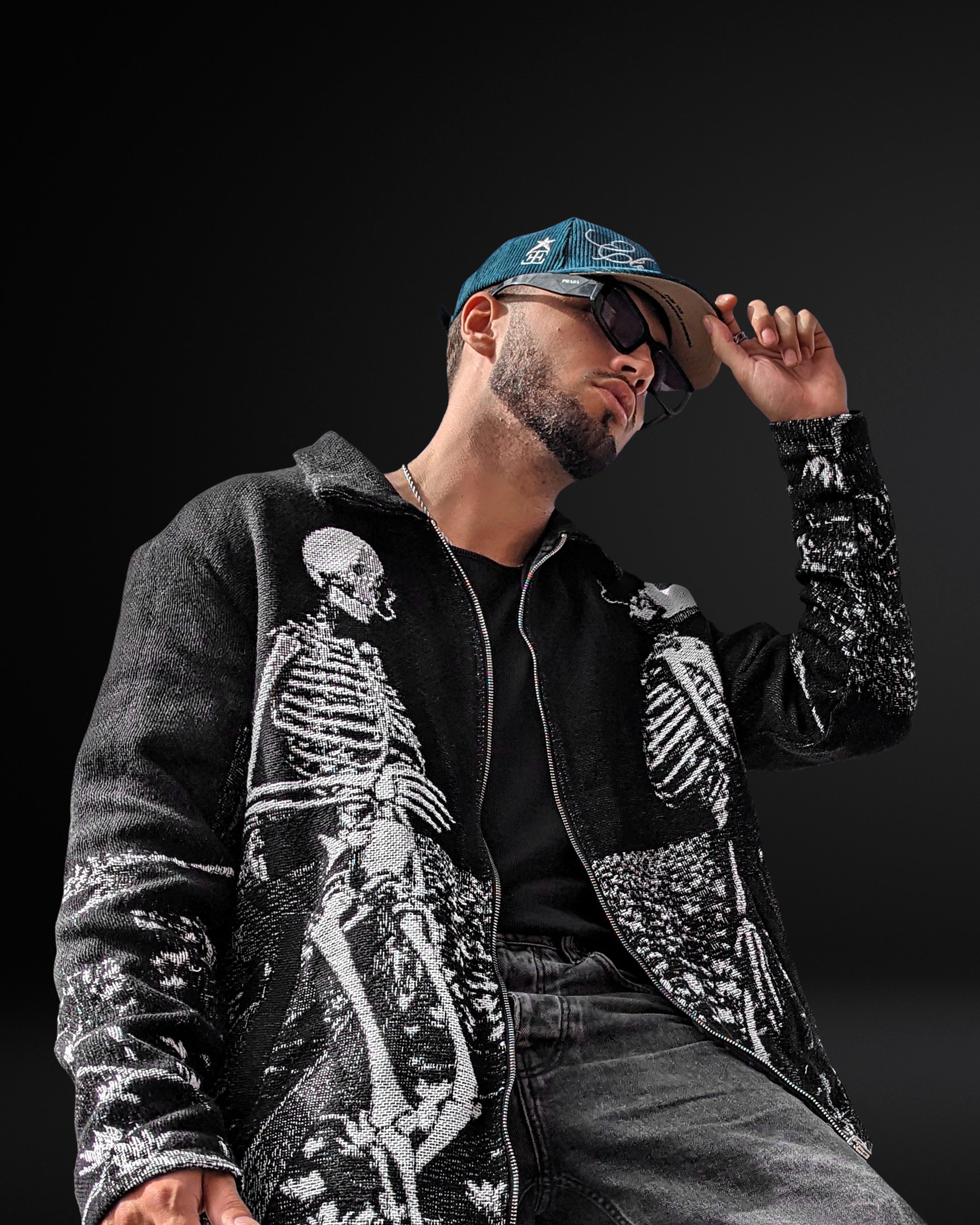 'Squelettes de fumer' Veste