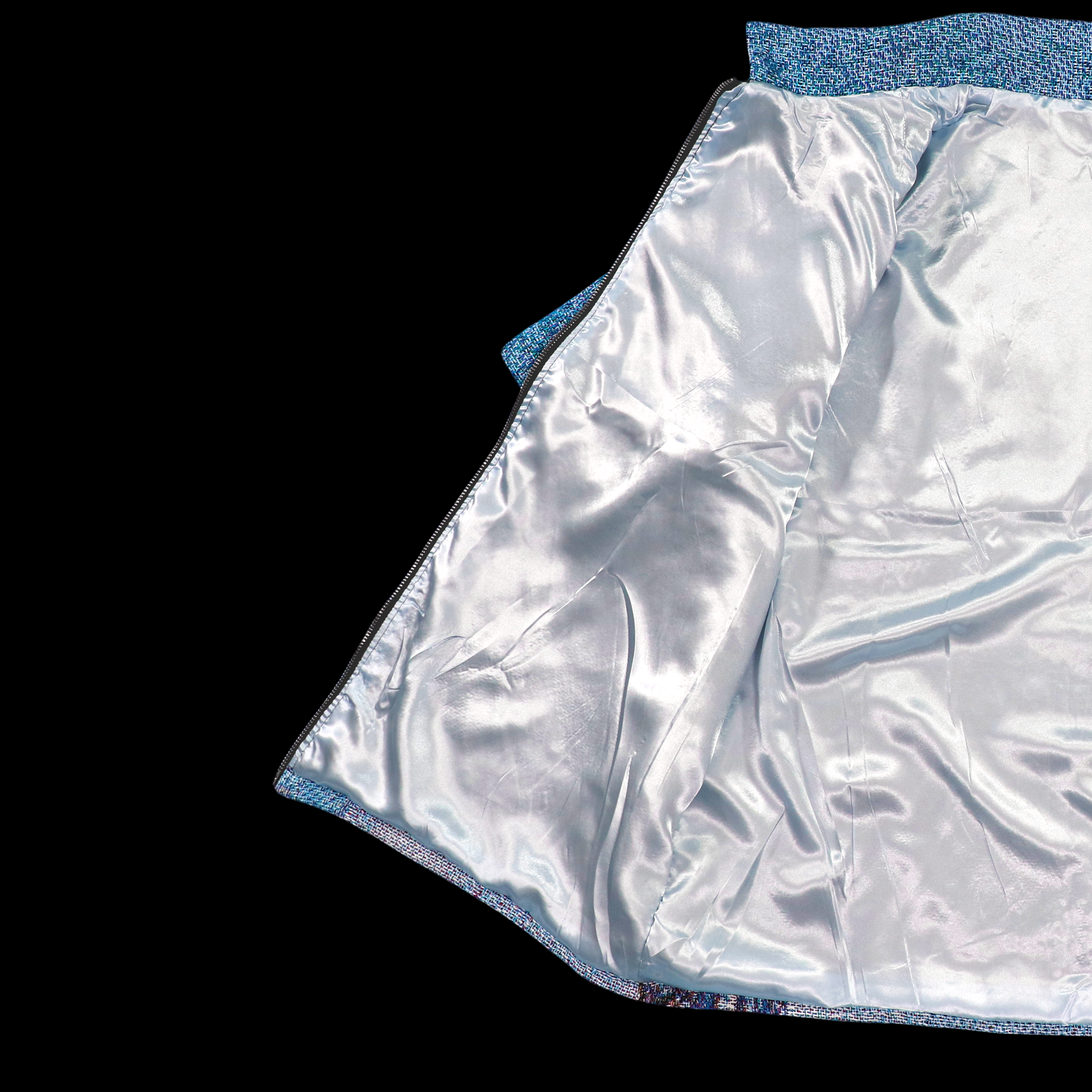 'Squelette volant' T-shirt zippé