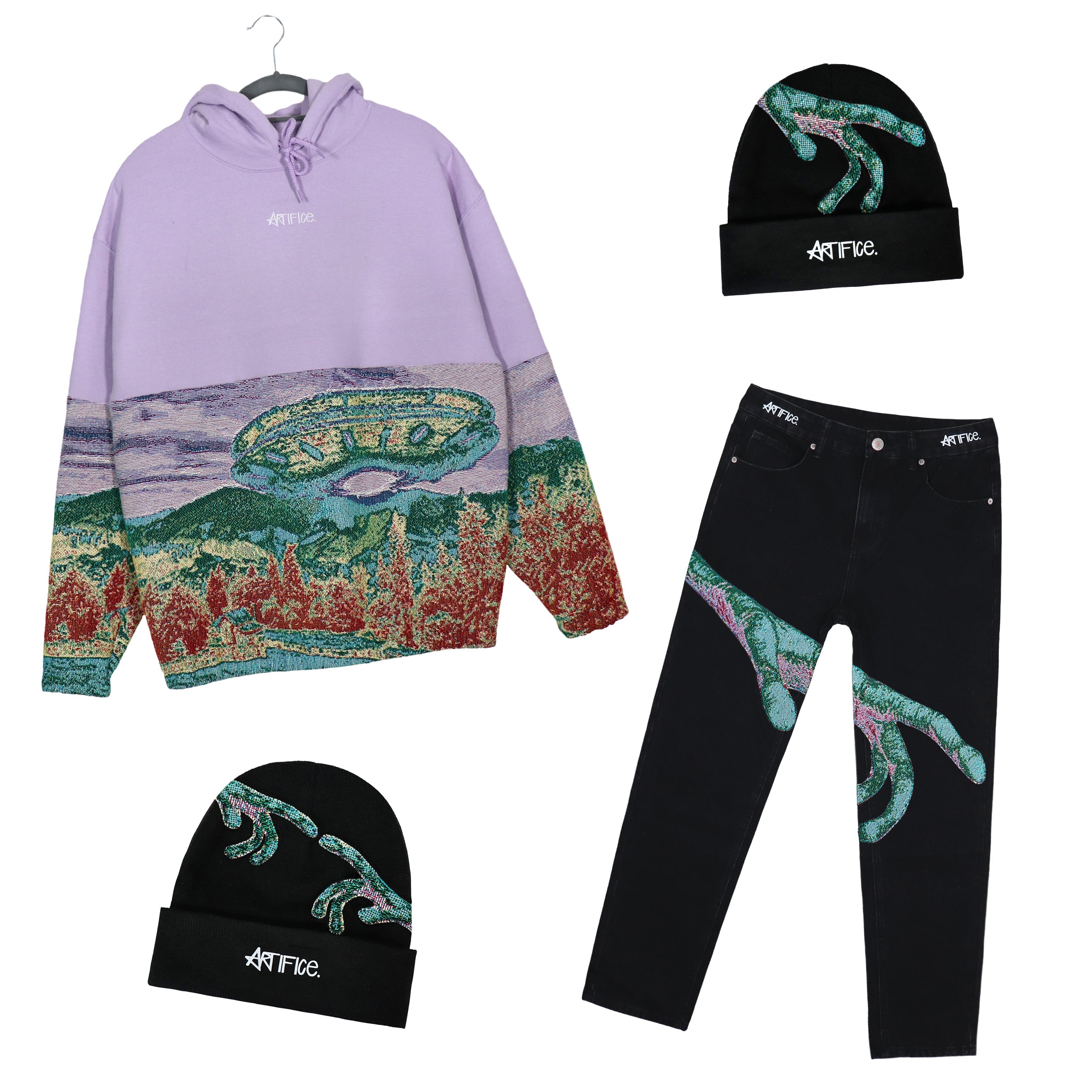 Sweat à capuche "Monde extraterrestre"