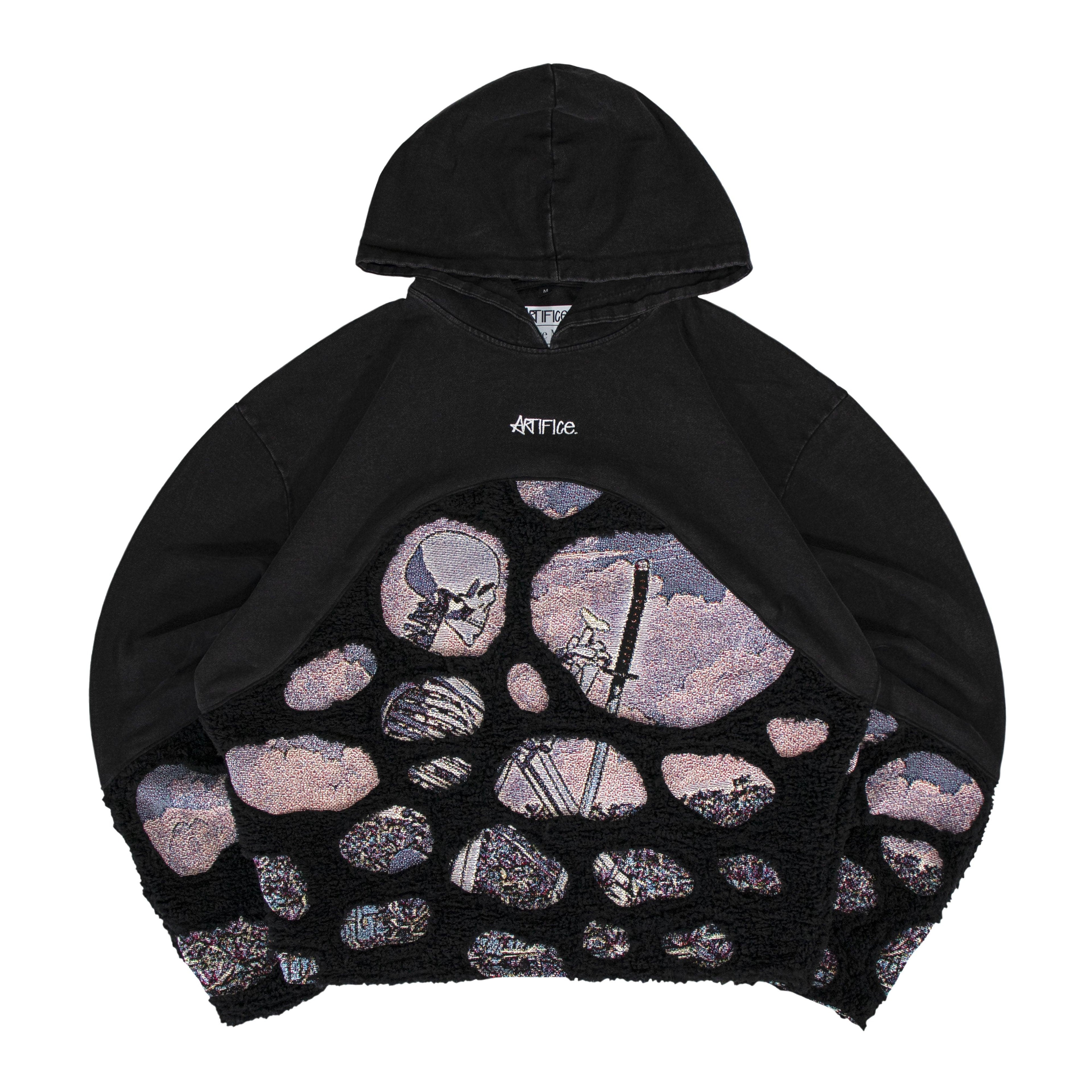 "Squelette en paix" Sweat à capuche 1 sur 1 (M)