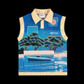 T-shirt sans manches de tapisserie
